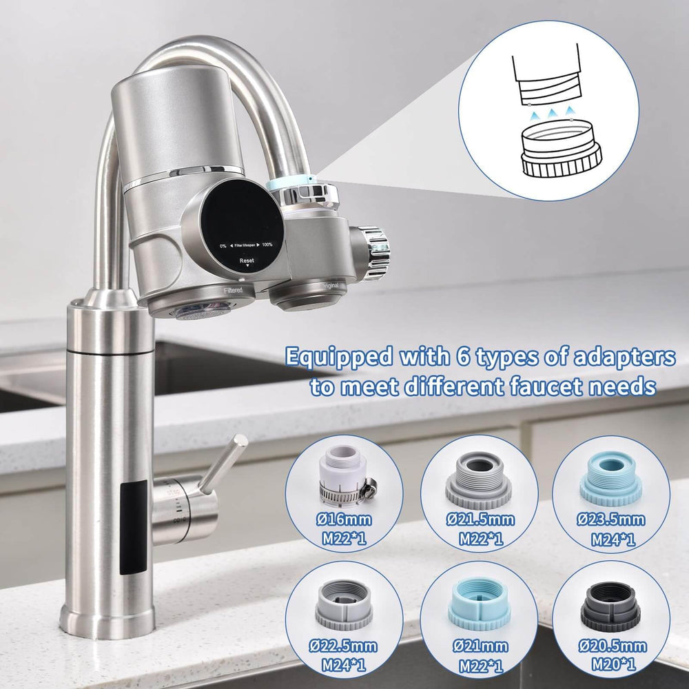 FilterFlow™ – Smart Water Tap Connector & Filter